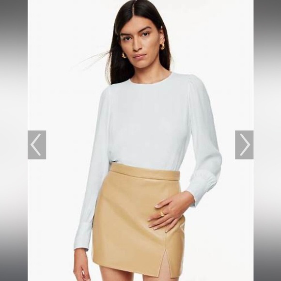 Aritzia Tops - Aritzia Wilfred Clarissa Pale Blue Blouse